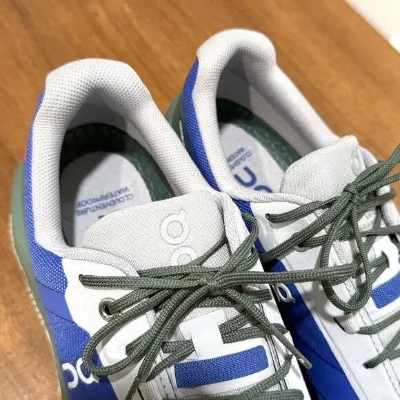 ON Cloud Size 9 Cloudventure 3 Waterproof Trail Shoes Cobalt Blue/Ivy Green